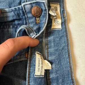 Madewell Blue Jeans with Button Detail